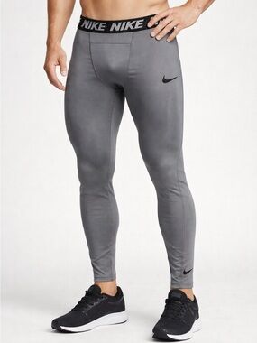 NWT Nike Dri‑FIT Gray Compression Training Pants 3XL Men’s Performance Leggings